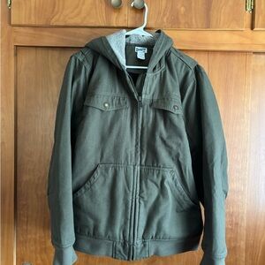 Duluth Women’s Fire Hose Green Hooded Jacket